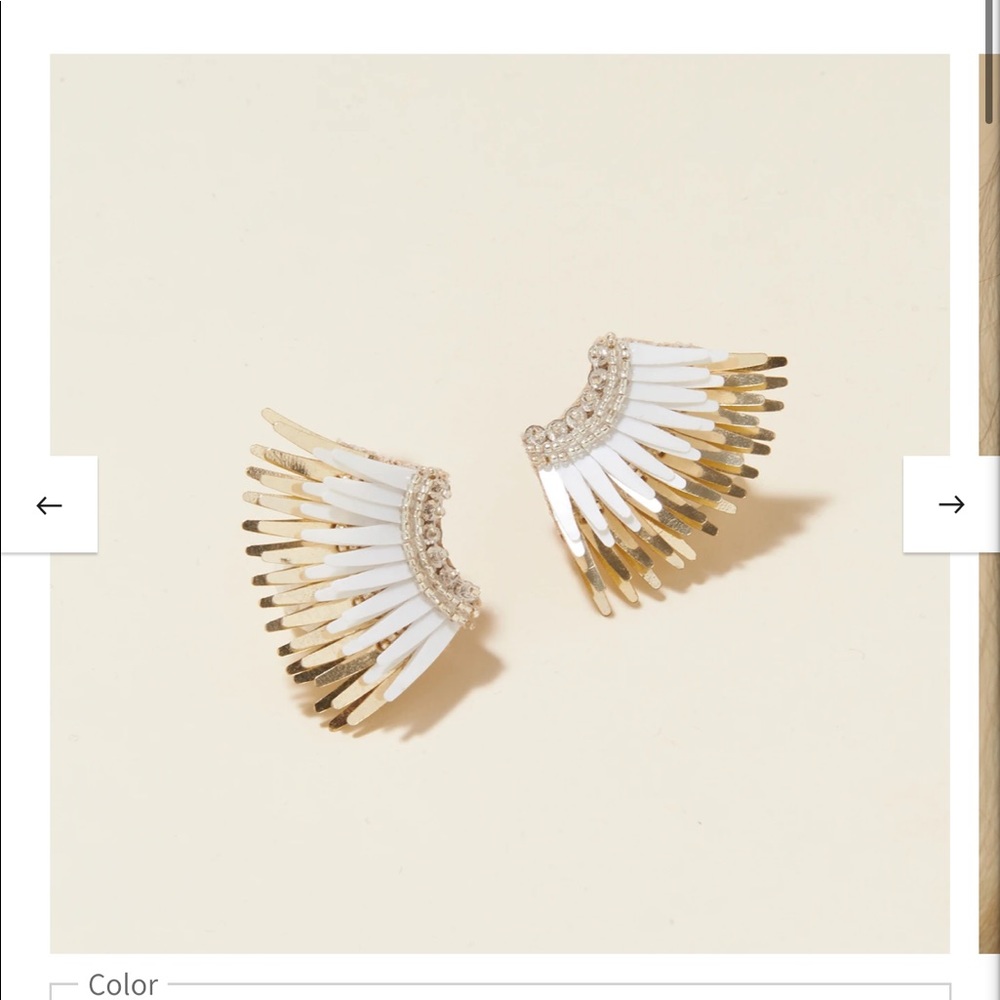 Mini Madeline Earrings White Gold